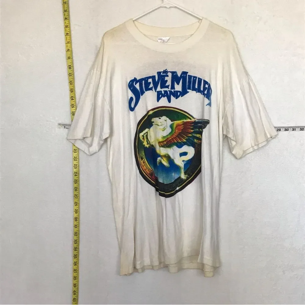 Original Vintage The Steve Miller Band Tour 1993 XL Tee Pegasus Book of Dreams